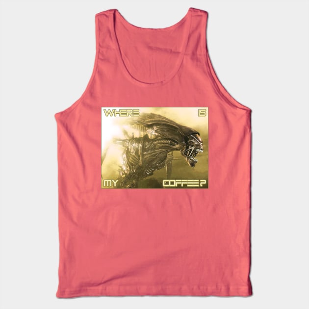 Xenomorph Coffee Tank Top by Uwantmytees